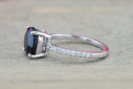 Payment plan 14k White Gold Diamond and Black Onyx ring