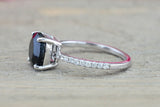 Payment plan 14k White Gold Diamond and Black Onyx ring