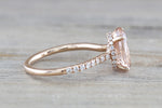 Ondrea Oval Hidden Under Halo Diamond Engagement Ring