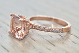 Cushion Cut Hidden Halo 3d Pave Diamonds ASPER1430058