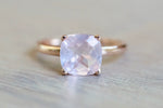 Pink Quartz Gemstone Ring