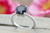 Payment White Gold Diamond and Black Onyx ring
