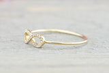 18kt Gold Diamond Infinity Twist Ring ASPBR010022