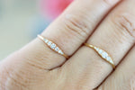 18k Gold Delicate Larger Diamond Band ASPBR010029