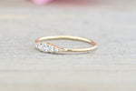 18k Gold Delicate Larger Diamond Band ASPBR010029