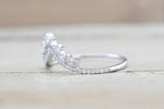 Victoria V Shape Crown Diamond Star Ring Curve ASPBR010051