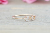 18kt Gold Diamond Infinity Twist Ring ASPBR010022