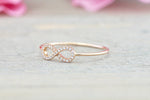 18kt Gold Diamond Infinity Twist Ring ASPBR010022