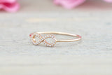 18kt Gold Diamond Infinity Twist Ring ASPBR010022