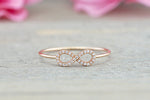 18kt Gold Diamond Infinity Twist Ring ASPBR010022