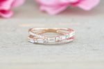 18kt Gold X Cross Baguette and Round Diamond Ring ASPBR010023