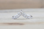 Victoria V Shape Crown Diamond Star Ring Curve ASPBR010051